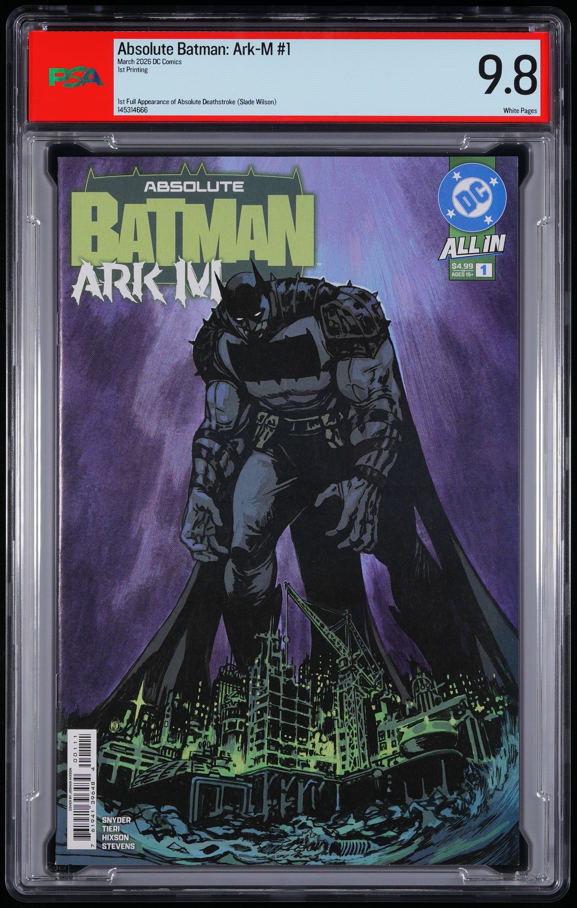 Absolute Batman: Ark-M Special #1 CVR A Joshua Hixson - PSA 9.8