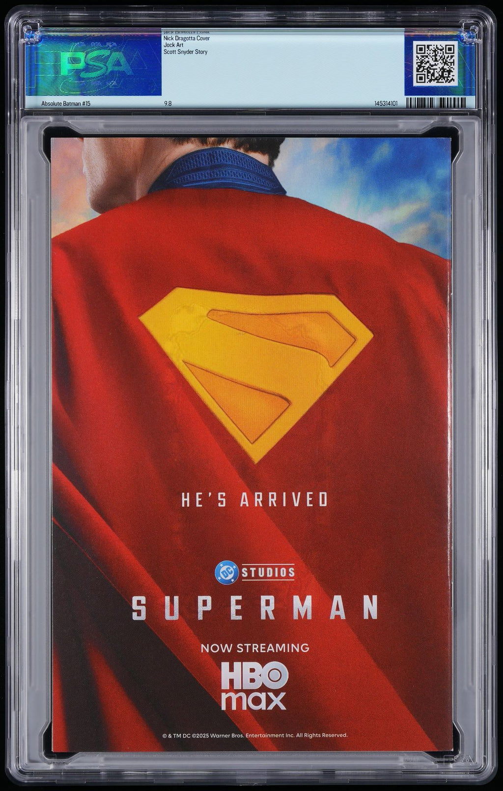 Absolute Batman #15 PSA 9.8 Bundle Snyder Signed/Remark AB Joker 1st APP