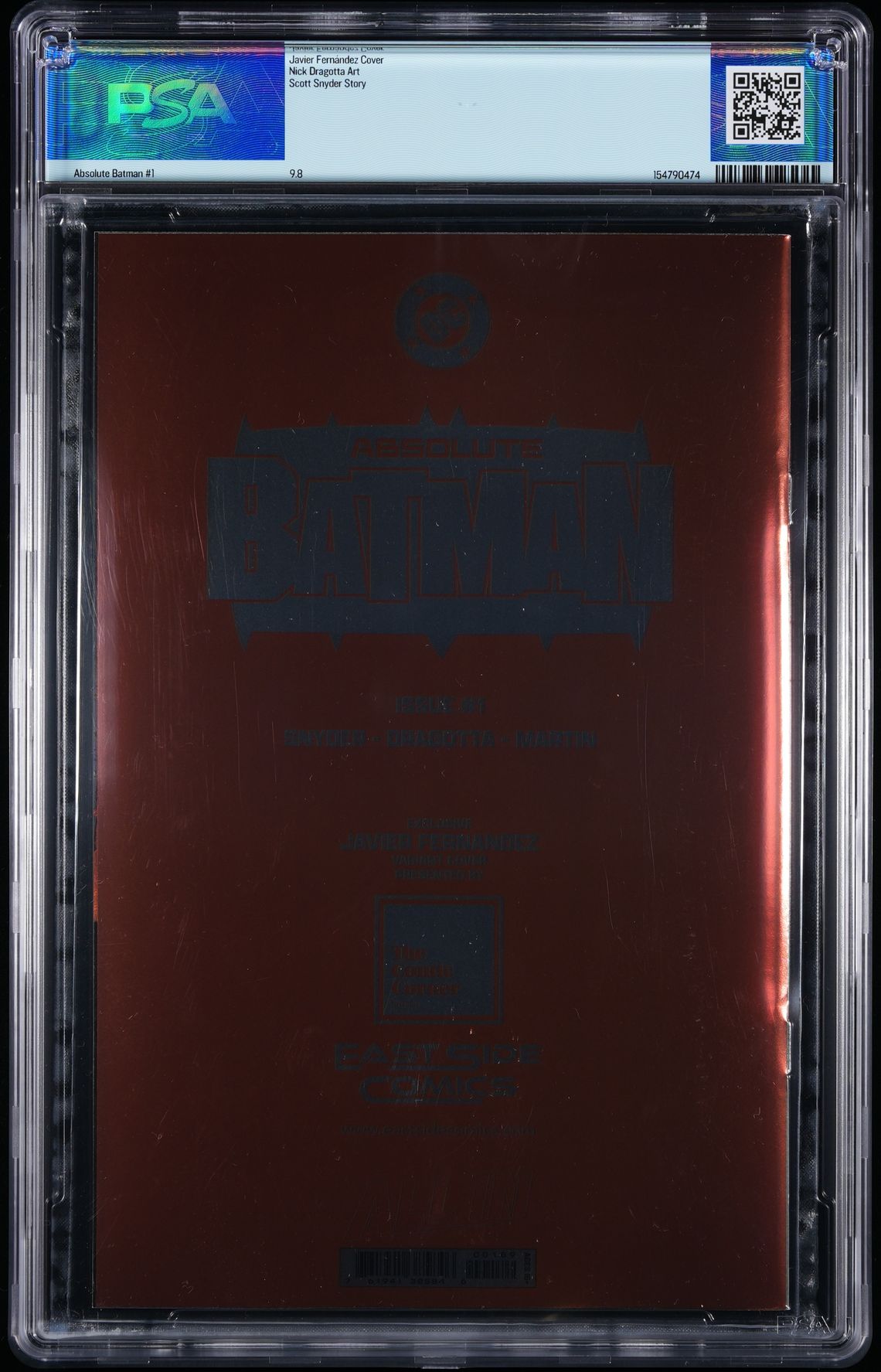 ABSOLUTE BATMAN #1 PSA 9.8 AKIRA FOIL TENTH 10th PRINT JAVIER FERNANDEZ VARIANT