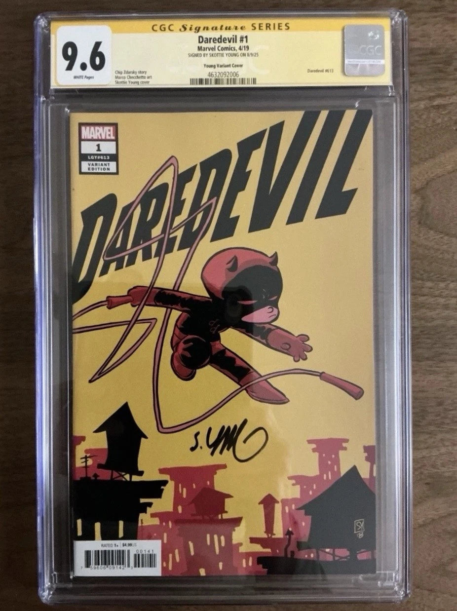 DAREDEVIL 1 CGC SIGNATURE SERIES S 9.6 SCOTTIE YOUNG SIGNED