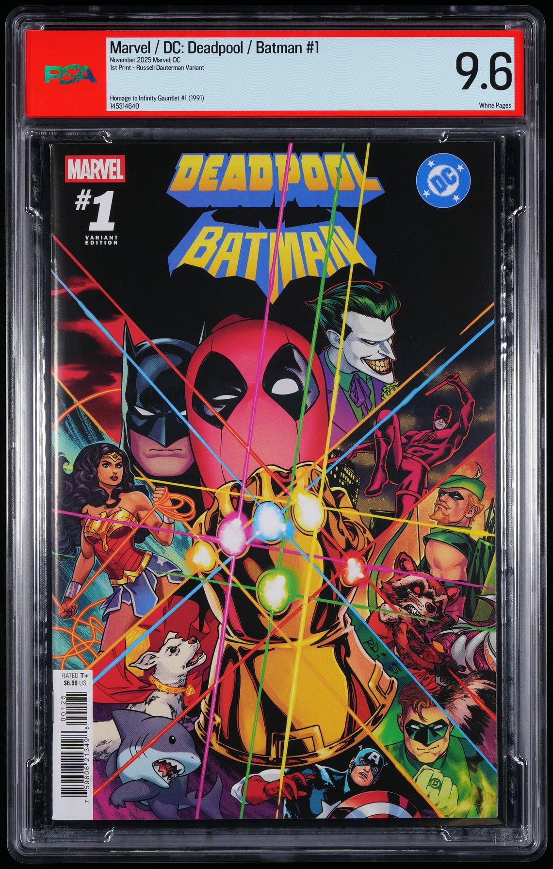 Deadpool Batman #1 PSA 9.6 1ST PRINTING RUSSELL DAUTERMAN VARIANT