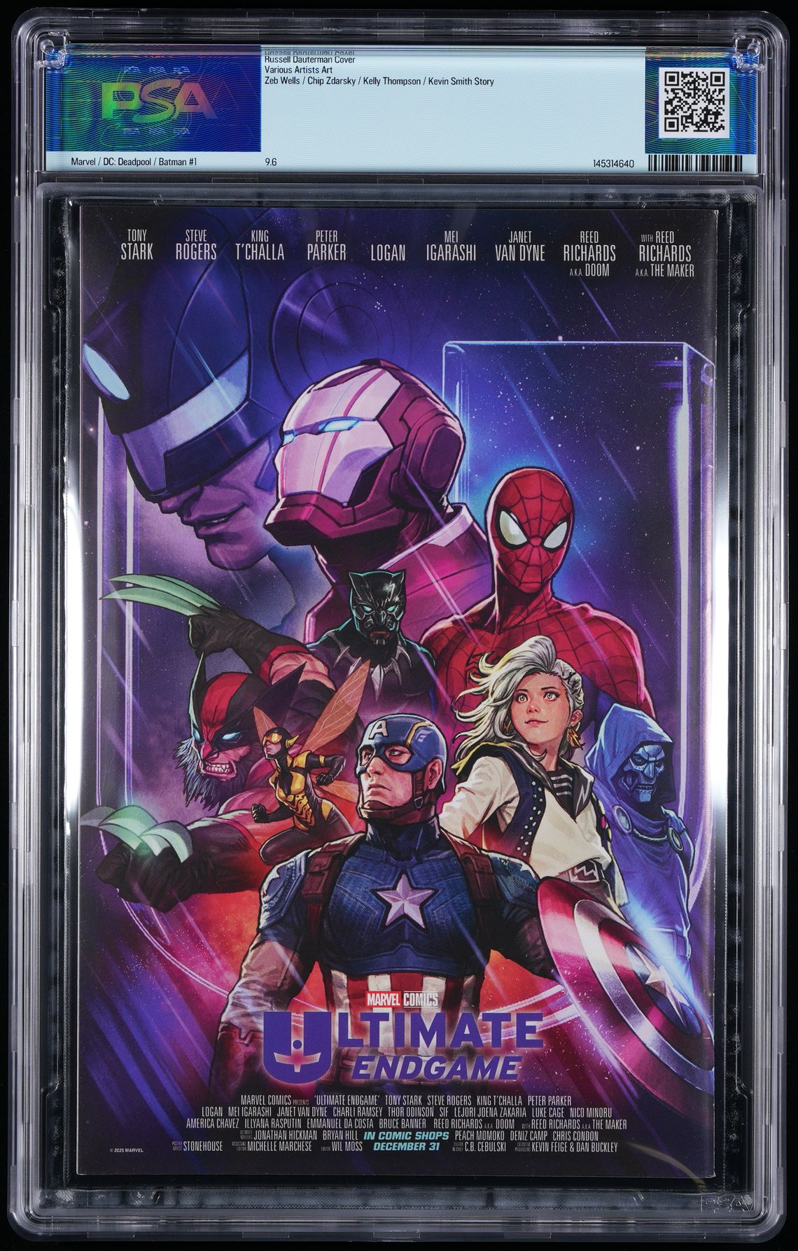 Deadpool Batman #1 PSA 9.6 1ST PRINTING RUSSELL DAUTERMAN VARIANT