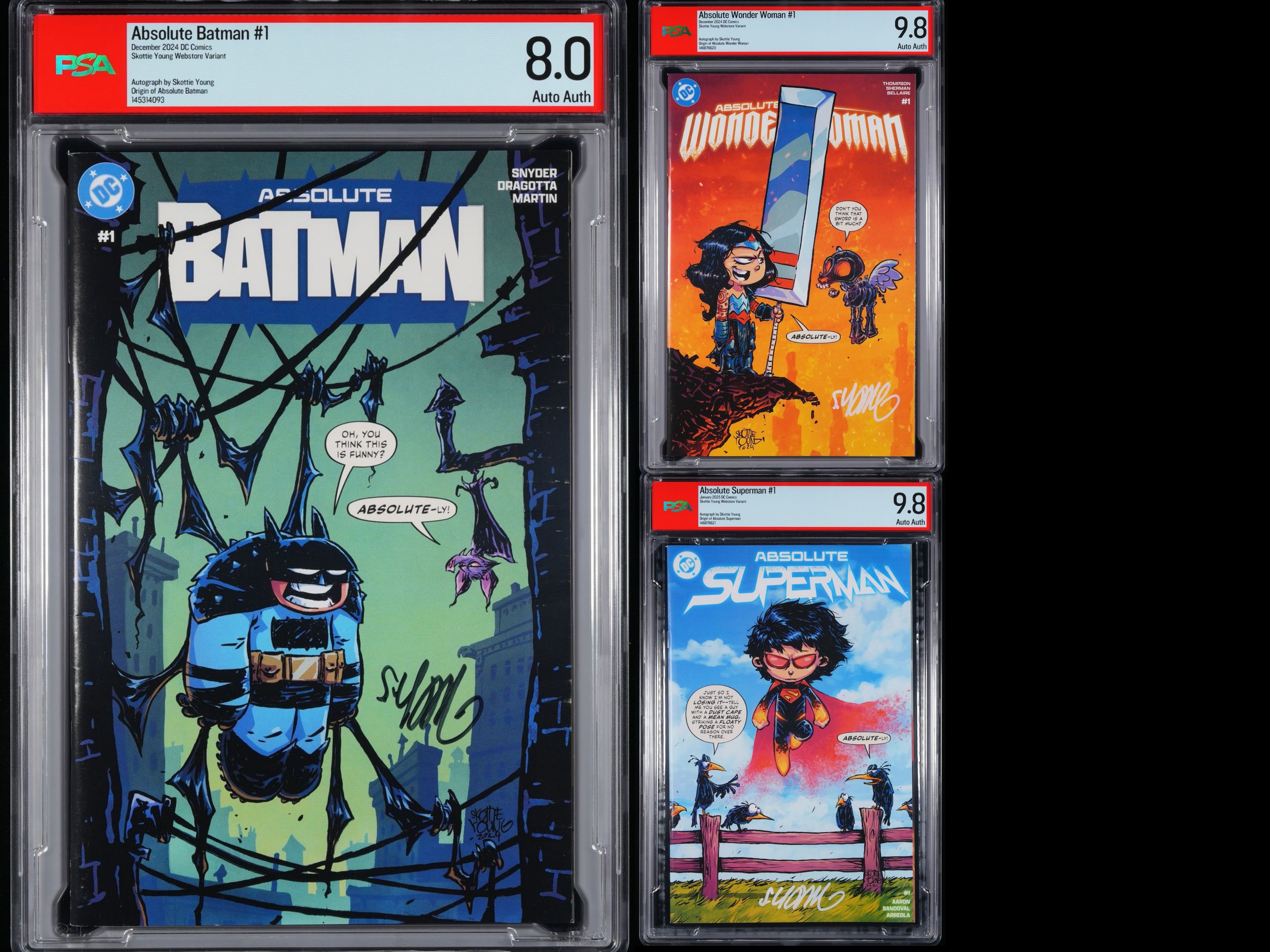 Absolute Trinity Bundle 1 PSA 9.8/8 Skottie young Signed 🔑