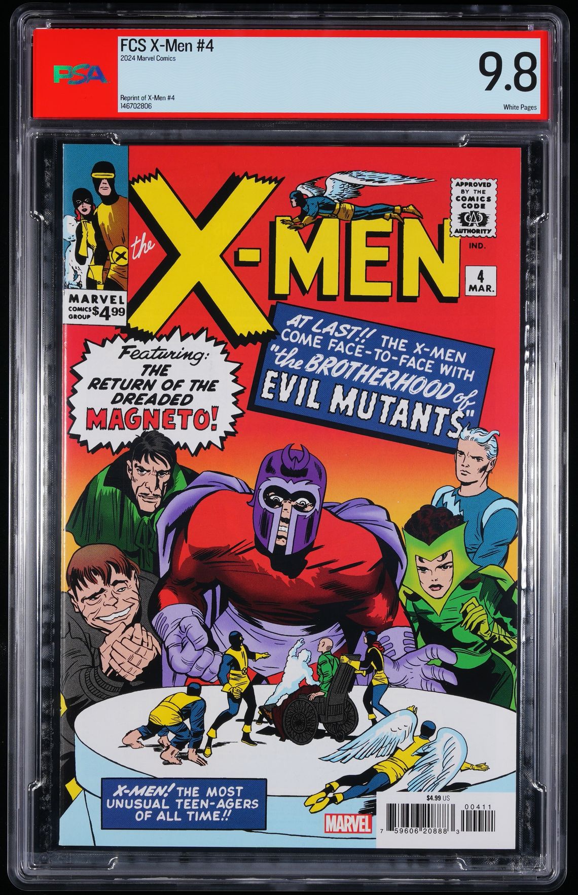 MARVEL COMICS THE X-MEN (FACSIMILE EDITION) #4 2024 PSA 9.8